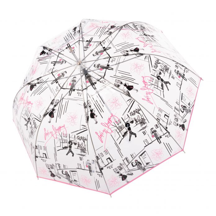 Doppler Clear Birdcage Umbrella - St. Tropez - Umbrellaworld