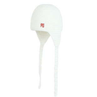 Barts Ladies 'Dotty inka' White Knitted Winter hat - Umbrellaworld