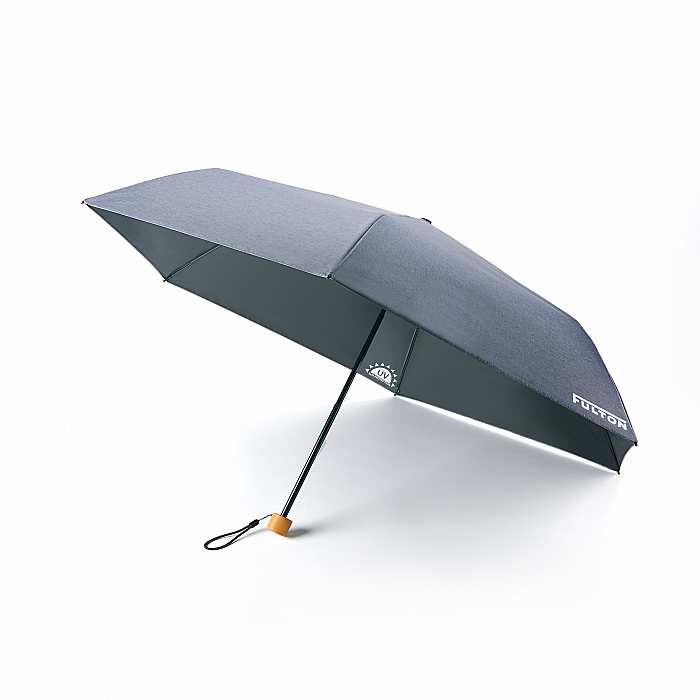 Fulton Parasoleil UV 50+ Protection Tiny Travel Umbrella  - Blue Chambray - Umbrellaworld