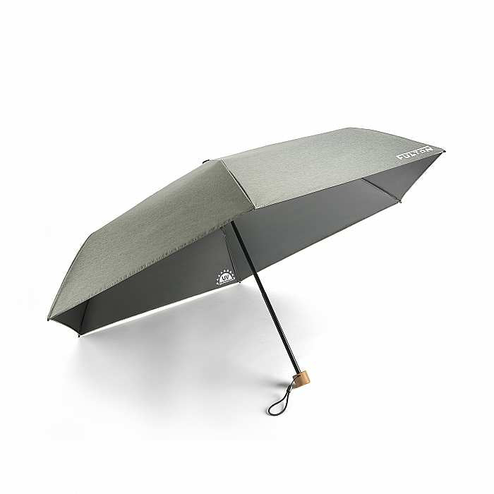 Fulton Parasoleil UV 50+ Protection Tiny Travel Umbrella  - Charcoal Chambray - Umbrellaworld