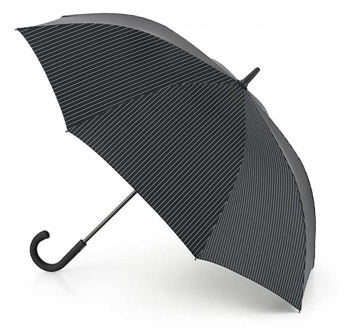Fulton Knightsbridge Executive City Black Stripe Walking Umbrella - Umbrellaworld