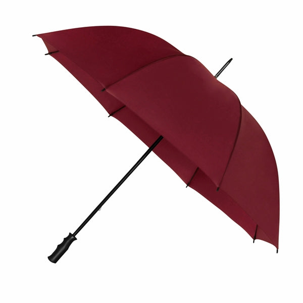 The Mirage Wind Resistant Golf Umbrella - Burgundy - Umbrellaworld
