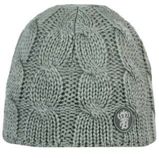Barts Childrens 'Cable Beanie' Heather Grey Winter Hat - Umbrellaworld