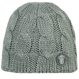 Barts Childrens 'Cable Beanie' Heather Grey Winter Hat