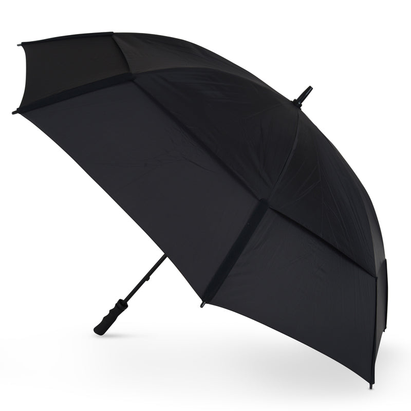 GustBuster Golf Umbrella Pro Series 62 All Black - Umbrellaworld