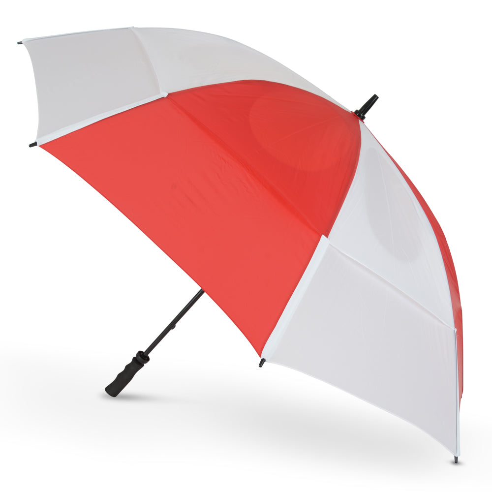 GustBuster Golf Umbrella Pro Series 62 Red & White - Umbrellaworld