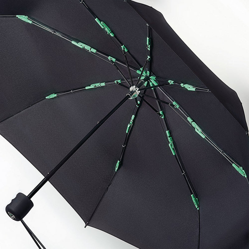 Fulton Performance 'Hurricane' Large Span Folding Umbrella - Black - Umbrellaworld
