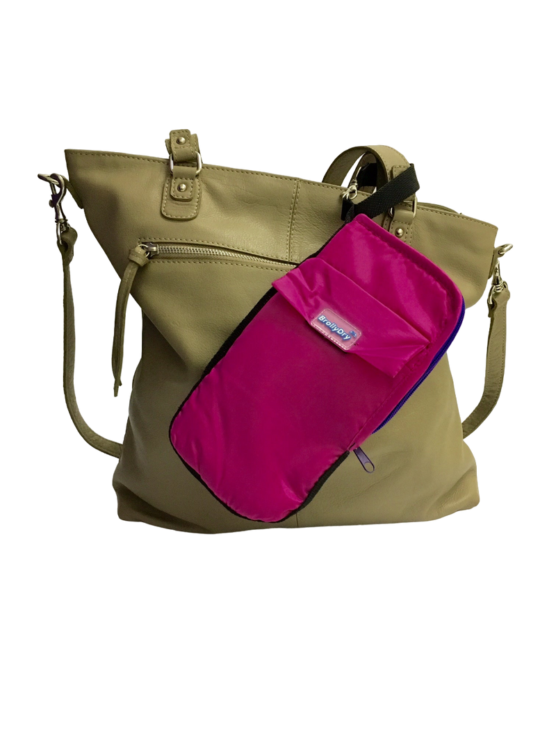 BrollyDry Folding Umbrella Case - Hot Pink - Umbrellaworld