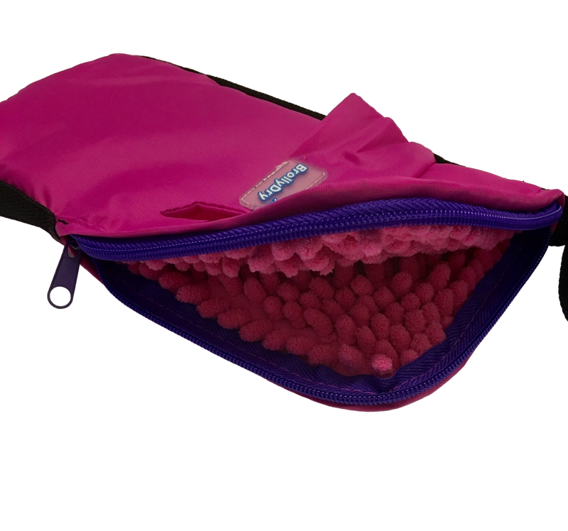 BrollyDry Folding Umbrella Case - Hot Pink