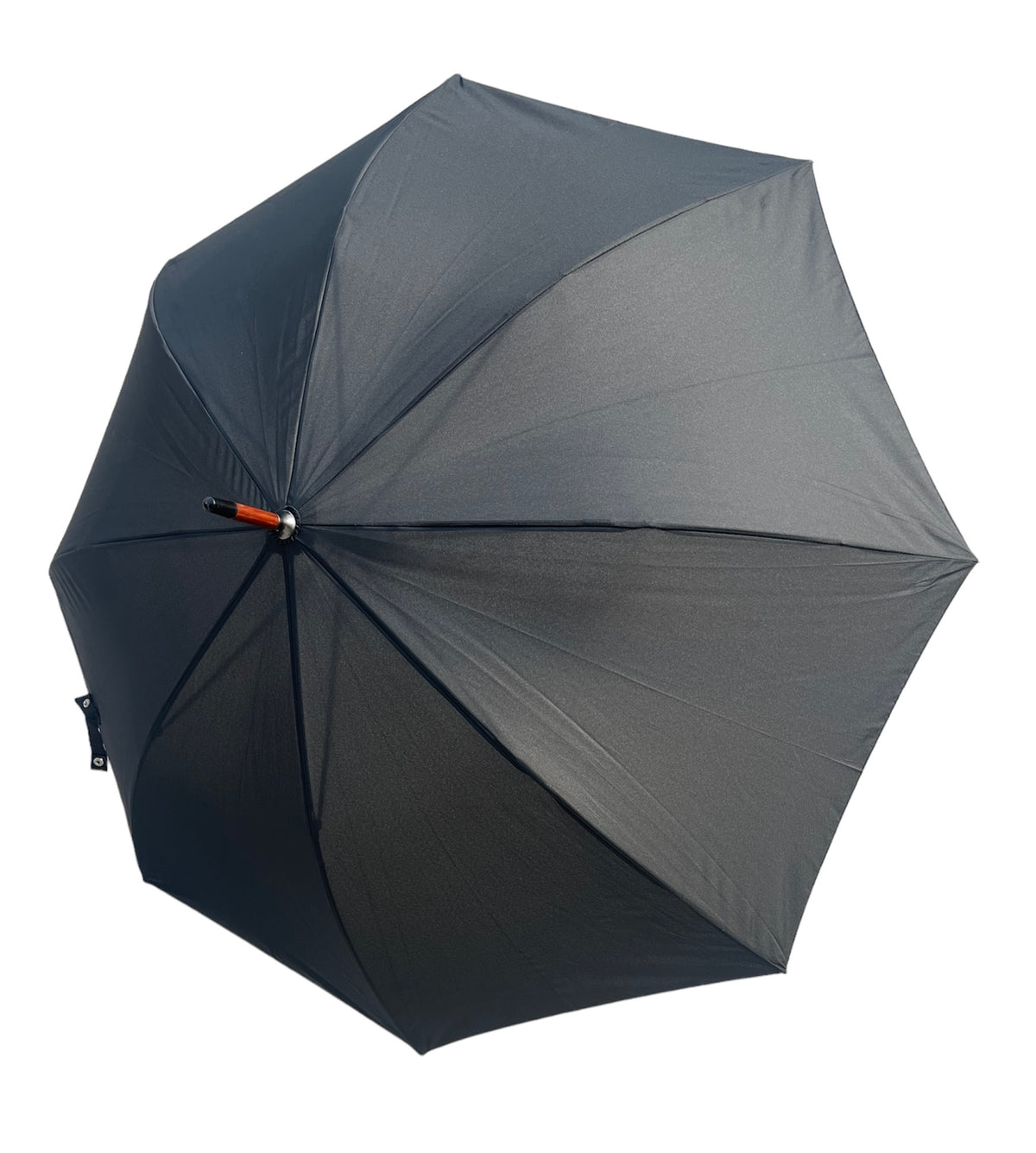 The Oslo Automatic Wind Resistant Umbrella - Wood Hook Handle - Umbrellaworld