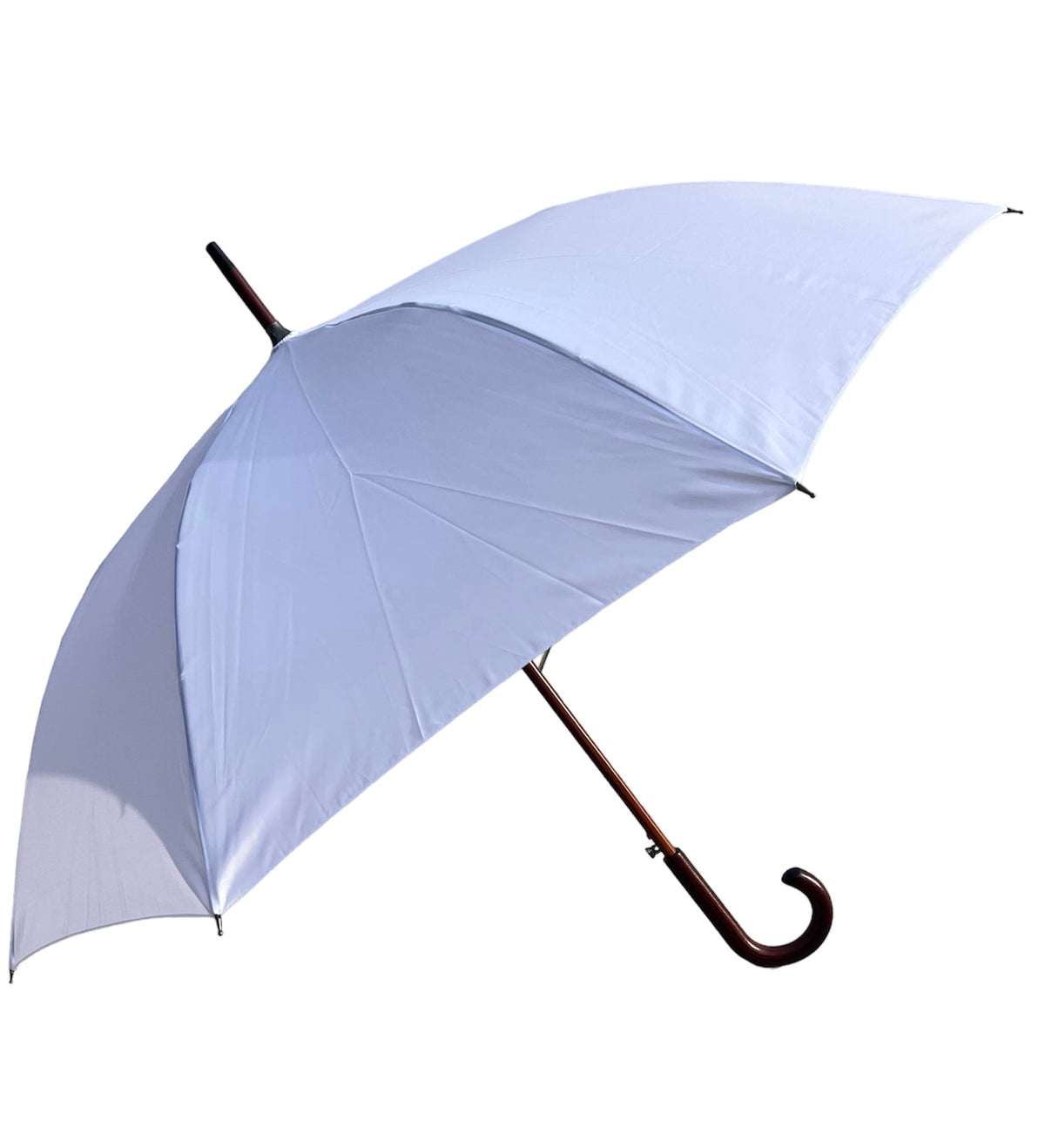 The Oslo Automatic Wind Resistant Umbrella - Wood Hook Handle - Umbrellaworld