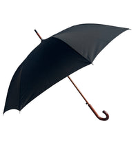 The Oslo Automatic Wind Resistant Umbrella - Wood Hook Handle - Umbrellaworld