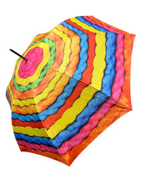 Doppler Modern Art Collection "Wooly" Rainbow Print Automatic Walking Umbrella - Umbrellaworld