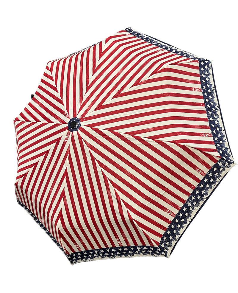 Carbon Steel Magic AOC Folding Umbrella - Stars & Stripes - Umbrellaworld