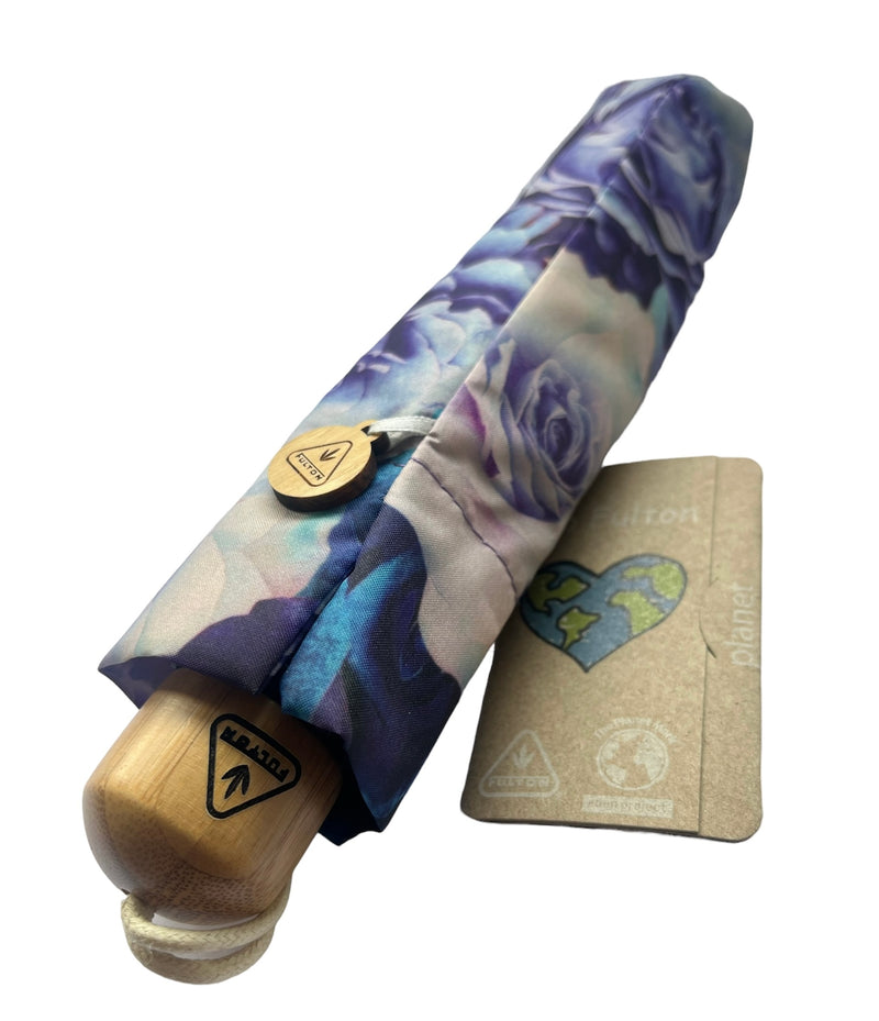 Fulton Eco Planet Mini Folding Umbrella - Natural Bloom