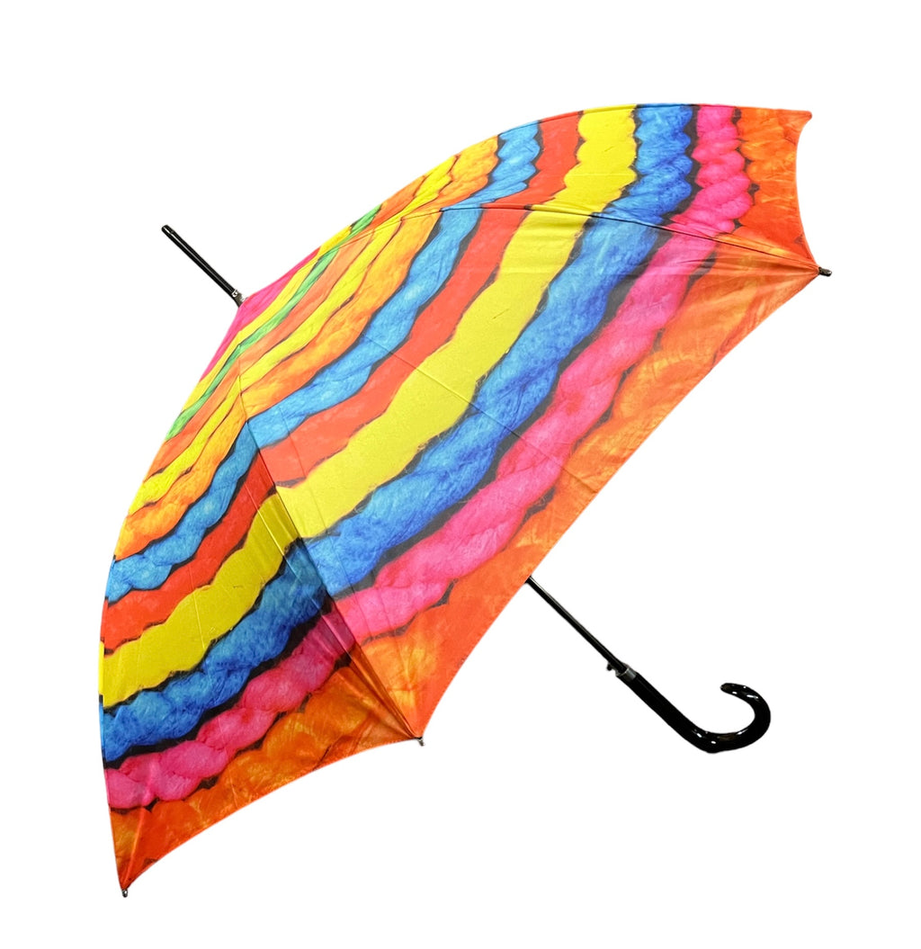 Doppler Modern Art Collection "Wooly" Rainbow Print Automatic Walking Umbrella - Umbrellaworld