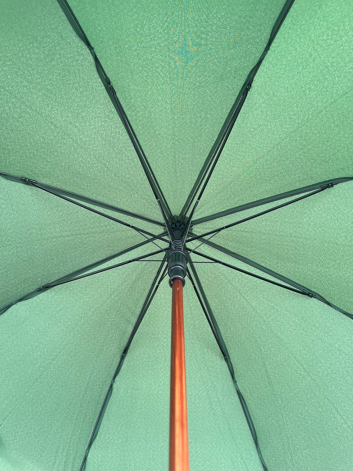 The Oslo Automatic Wind Resistant Umbrella - Wood Hook Handle - Umbrellaworld