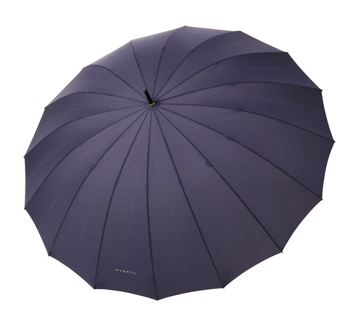 Bugatti Doorman Golf Umbrella with Chestnut Handle - Navy - Umbrellaworld