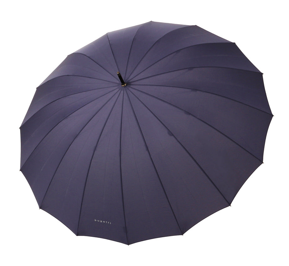 in Rib - Walking Gents 16 Bugatti Navy Stylish Umbrellaworld Doorman Umbrella