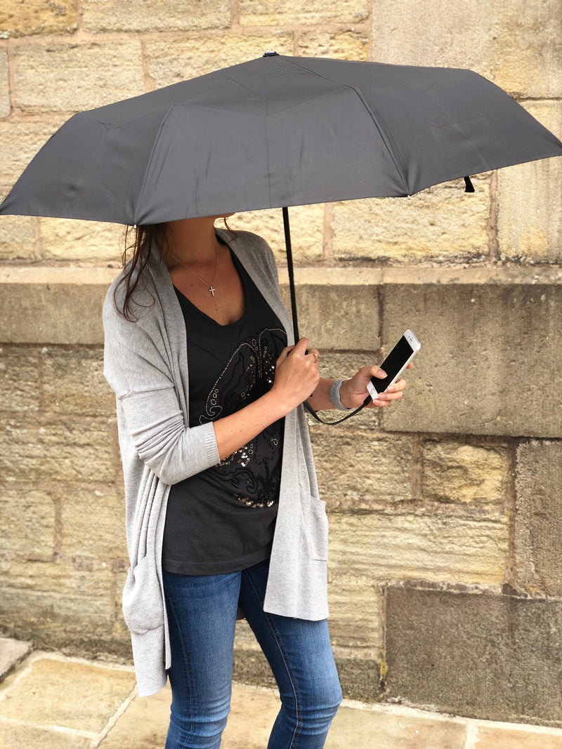 USB Phone Charging windproof umbrella - Worlds 1st