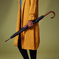 Fulton Kensington Wood Walking Umbrella - Black - Umbrellaworld