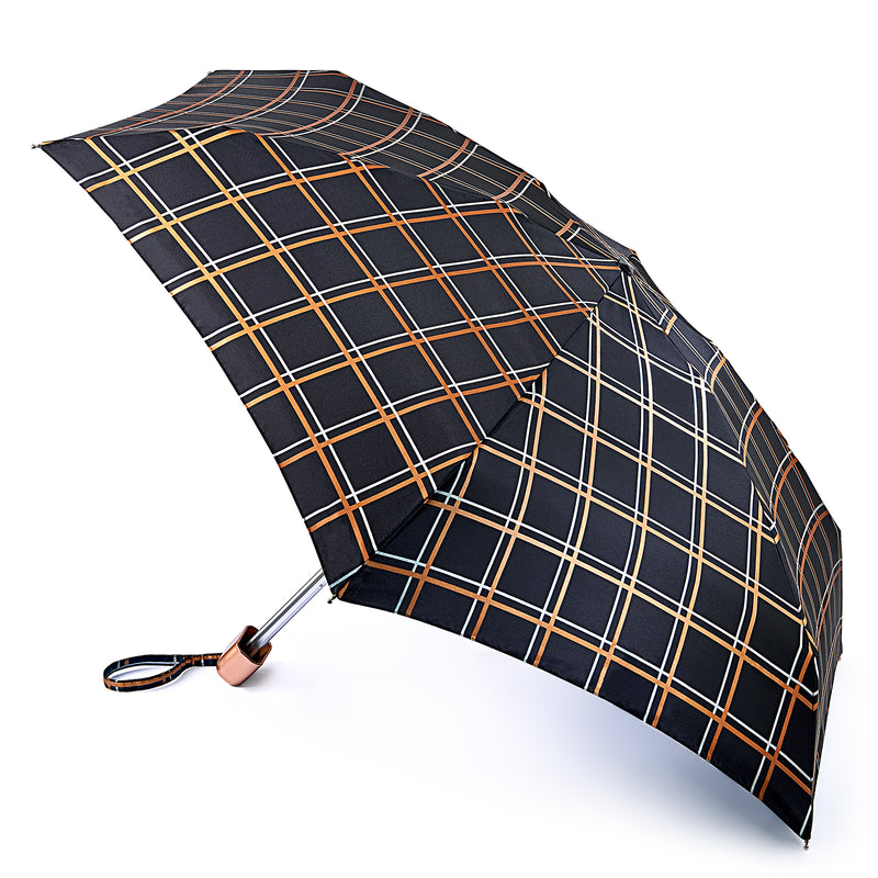 Fulton Tiny Folding Umbrella - Golden Check