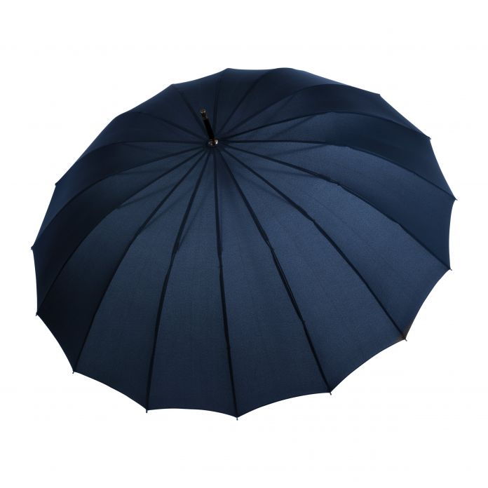 Doppler 'Liverpool' Auto 16 Rib Walking Umbrella - Leatherette Handle