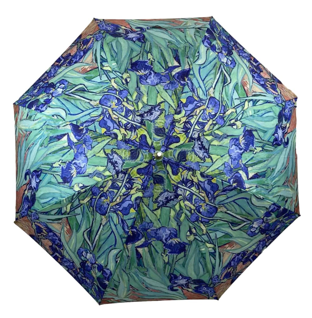 Storm King Auto Walking Artist Umbrella - Van Gogh Irises - Umbrellaworld