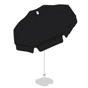 Patio / Garden / Beach Parasol Umbrella - Black - Umbrellaworld