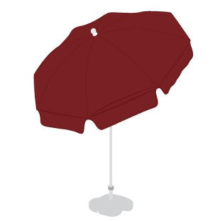 Patio / Garden / Beach Parasol Umbrella - Burgundy