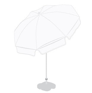 Patio / Garden / Beach Parasol Umbrella - White