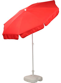 Patio / Garden / Beach Parasol Umbrella - Red - Umbrellaworld