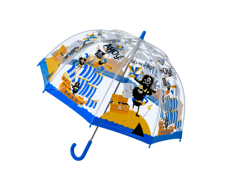 Children's PVC Dome Pirates Umbrella by Bugzz - Umbrellaworld