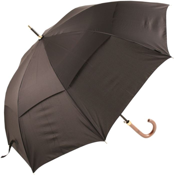 Stormking "Classic 100" Black Vented City Umbrella with Hook Handle - Umbrellaworld