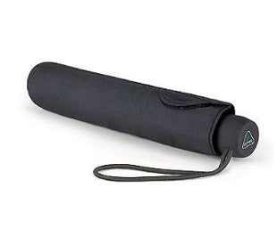 Fulton Superslim Black 3 Section Folding Umbrella - Umbrellaworld