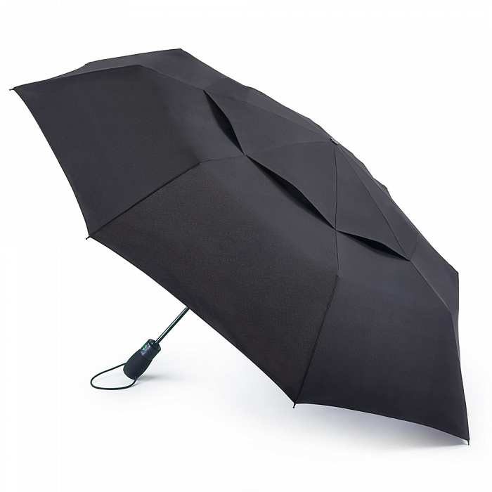 Fulton Performance 'Tornado' Golf Size Folding Umbrella - Black (due May 24) - Umbrellaworld