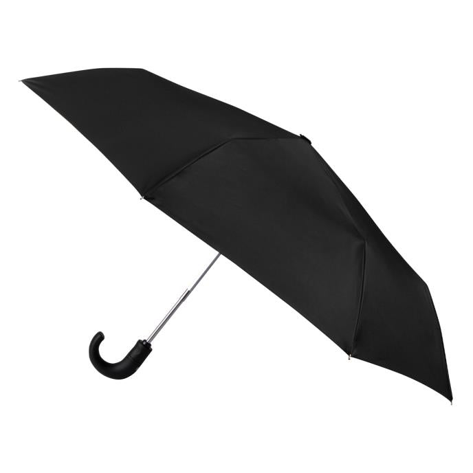 Totes ECO Classic AOC Crook Folding Umbrella - Black - Umbrellaworld