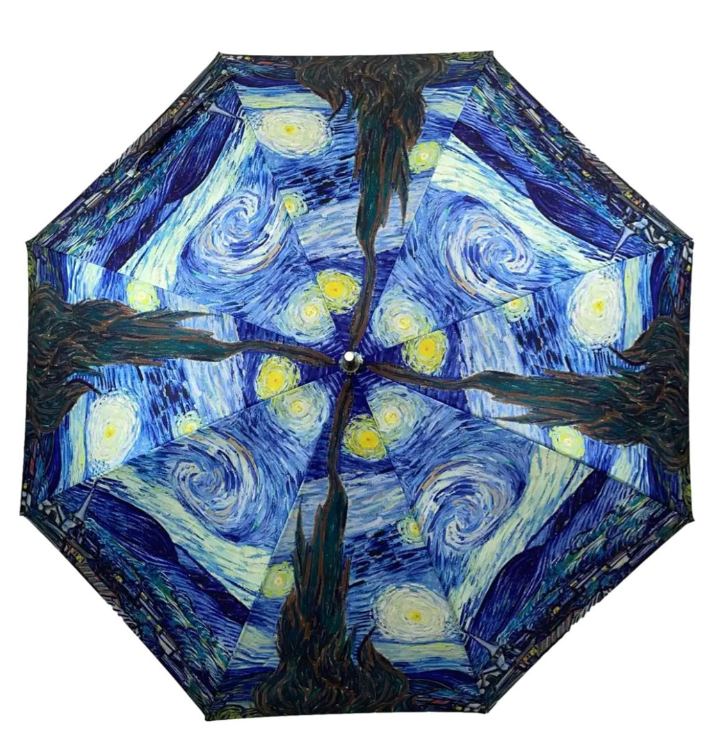 Storm King Auto Walking Artist Umbrella - Van Gogh Starry Night - Umbrellaworld