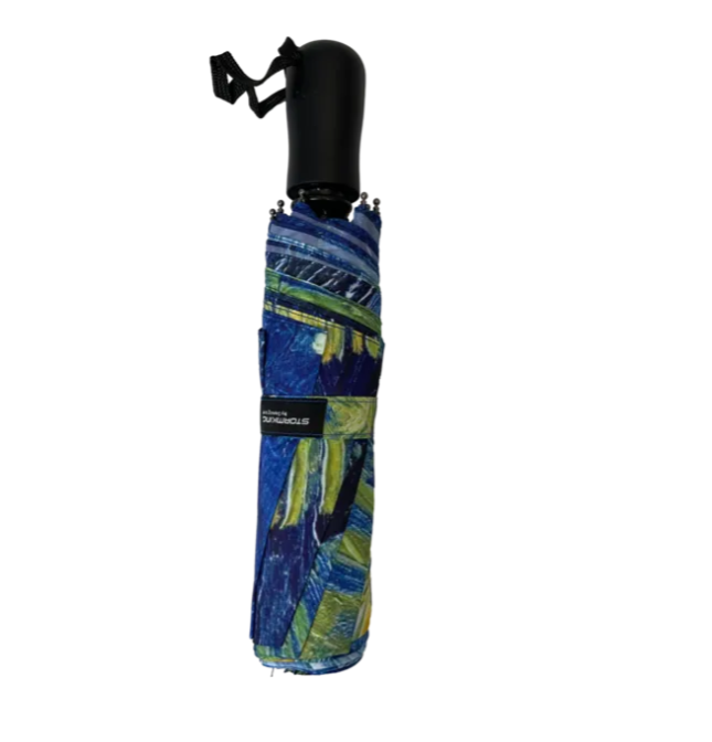 Storm King Auto Folding Artist Umbrella - Van Gogh Over The Rhone - Umbrellaworld